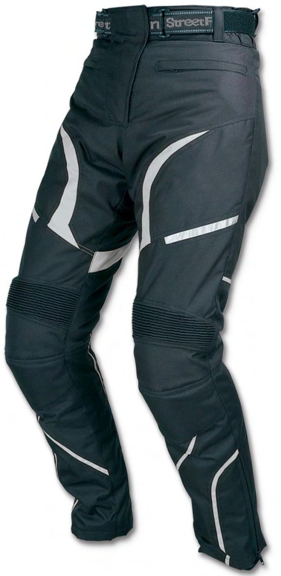 Damen Motorrad Hose Motorradhose Schwarz /Grau Gr.S -XL