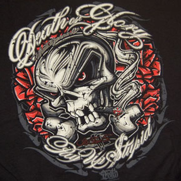 T-Shirt Motografix Motorrad Shirt schwarz Gr. M bis XXL