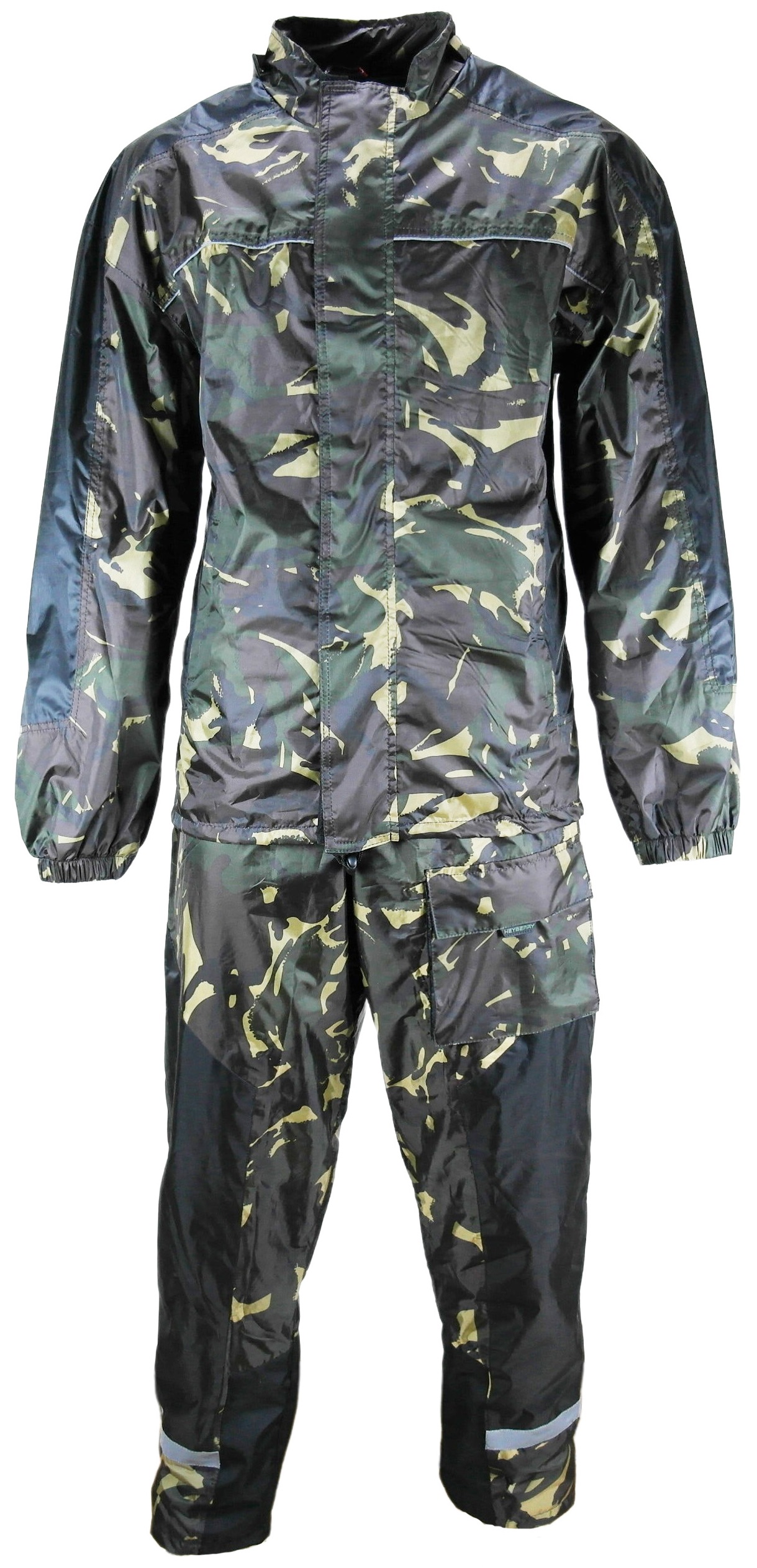 Motorrad Regenkombi Regenhose Regenjacke schwarz camouflage Gr. S bis 7XL