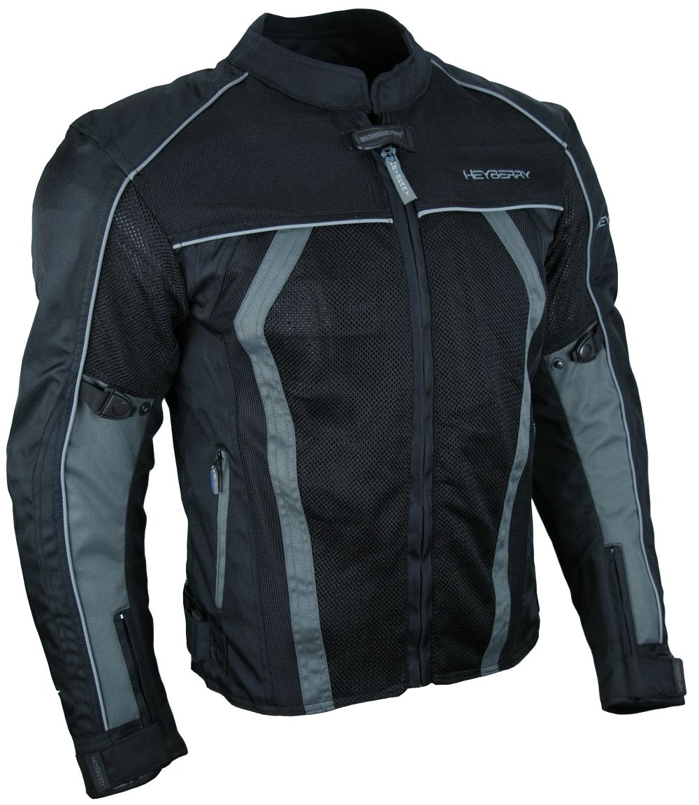 Sommer Motorradjacke Airmesh Motorrad Jacke Schwarz Grau Gr. M - XXL