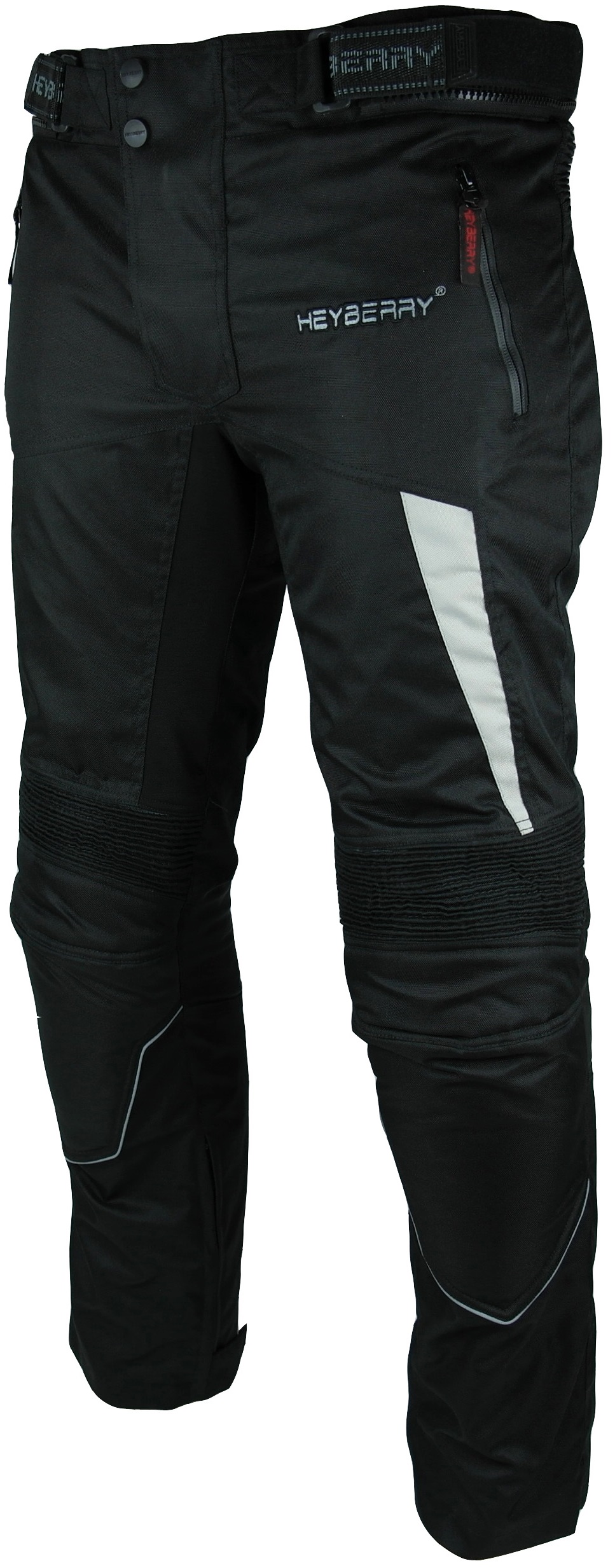Heyberry Motorradhose Textil Schwarz Grau Gr. M - 3XL