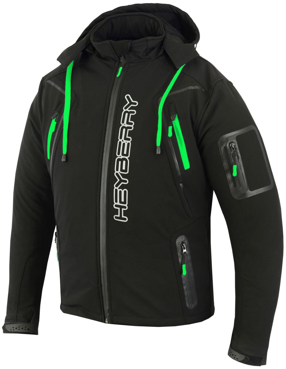 XXL Textil Motorrad Jacke Motorradjacke Heyberry Schwarz/Neon Gr 