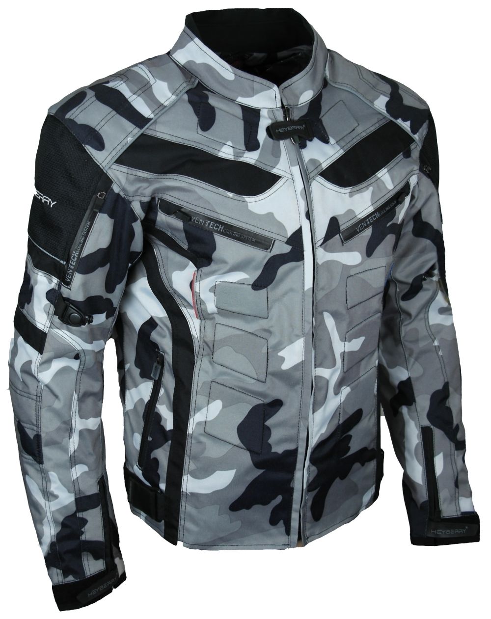 Heyberry Touren Motorrad Jacke Motorradjacke Textil Camouflage Weiß Gr.XXL 
