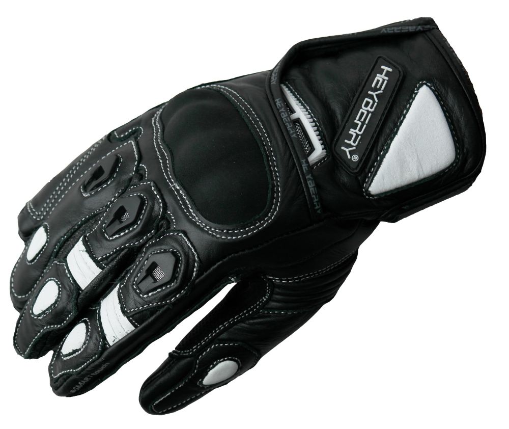 M L XL 2XL Motorradhandschuhe Leder Motorrad Handschuhe kurz schwarz Weiß Gr 