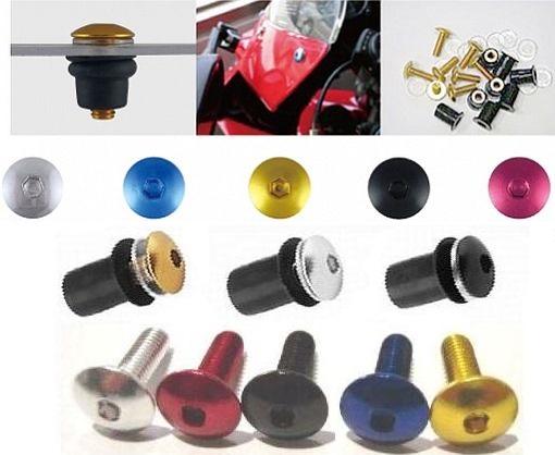 Motorrad-Verkleidungsschrauben-Set, Motorrad-Verkleidungsschrauben-Set,  robuste Struktur, bunt, M5, M6, einfache Installation, 177 Stück, präzise,  ​​kompakt für Motorräder(rot) : : Auto & Motorrad