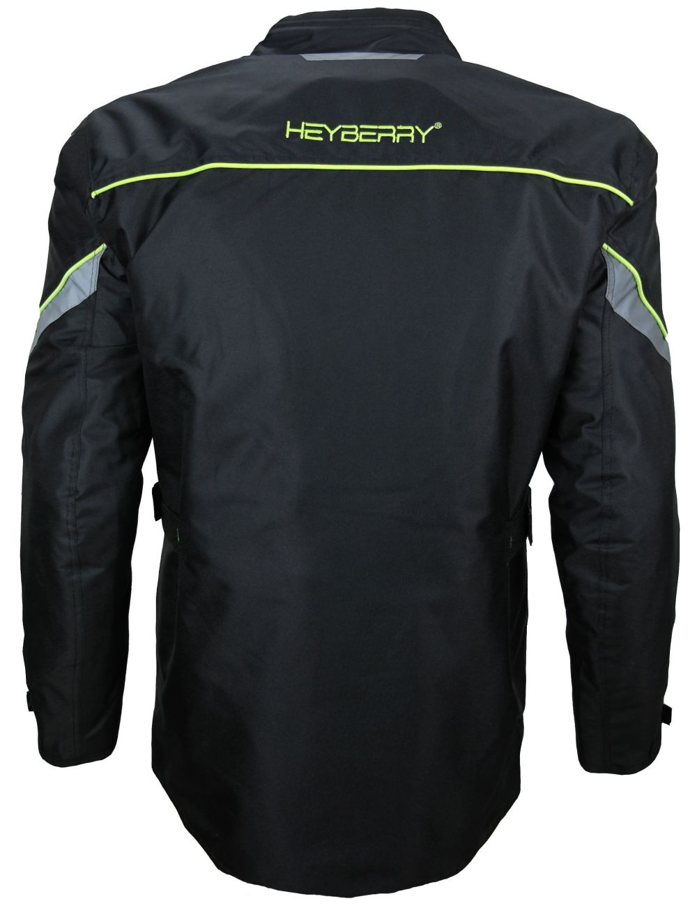 Heyberry Textil Touren Motorradjacke Motorrad Jacke schwarz neon Gr. M-3XL