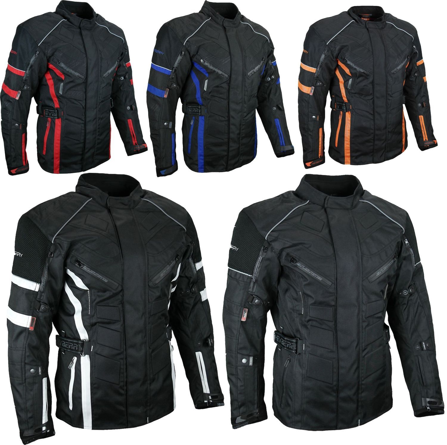 Produktbild von HEYBERRY Kurze Textil Motorrad Jacke Motorradjacke