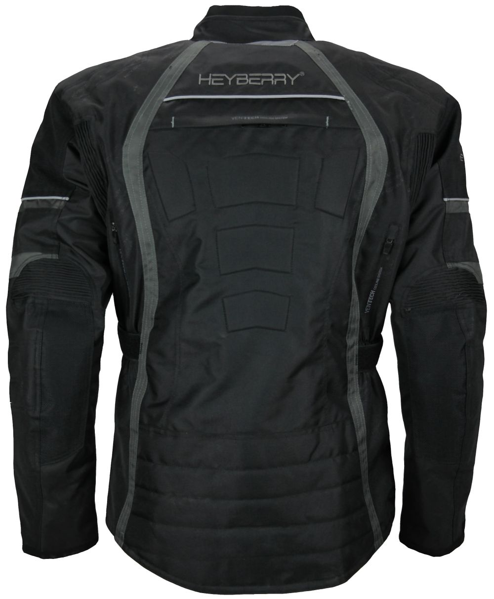 Herren Touren Motorradjacke Textil Heyberry grau Gr. M L XL XXL 3XL