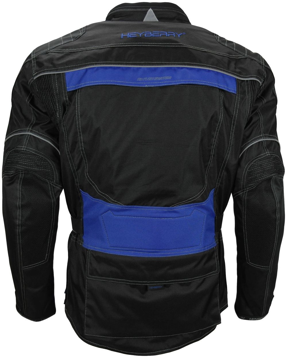 Heyberry Touren Motorrad Jacke Motorradjacke Textil schwarz blau M - 3XL