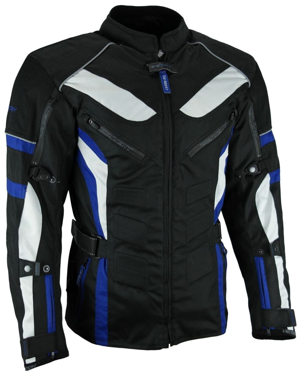 Heyberry Touren Motorrad Jacke Motorradjacke Textil schwarz blau Gr. M - 3XL