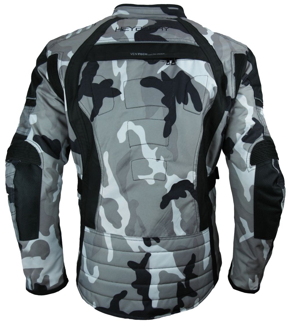 HEYBERRY Touren Motorrad Jacke Motorradjacke Textil Camouflage gr/ün Gr XXL