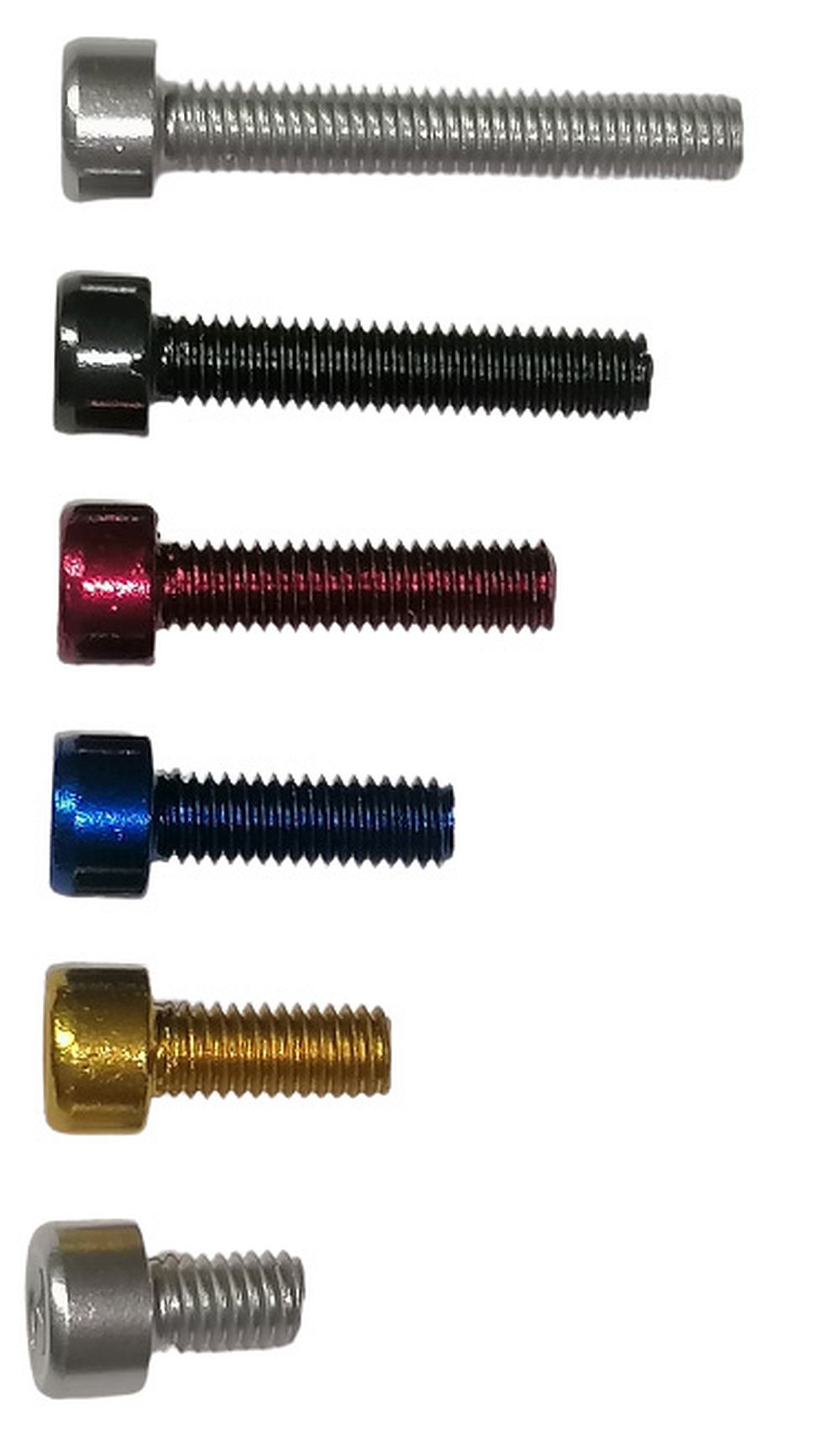 Universal Aluminium Schrauben Inbus M5 8;12;15;20;25;30mm eloxiert